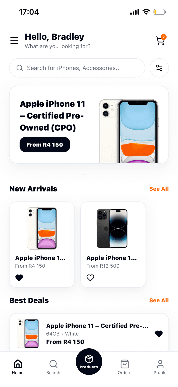 Mazwi Store mobile app preview